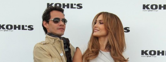 Jennifer Lopez & Marc Anthony at a press conference announcing their partnership with Kohl's.