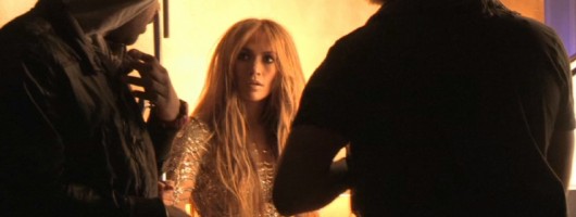 JLo on the set of her On The Floor Video.