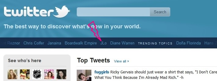 JLo - Trending Topic on Twitter